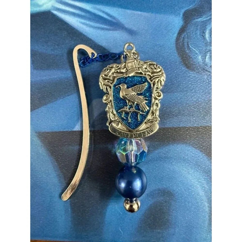 Harry Potter Ravenclaw Beaded Metal Bookmark Blue Crest